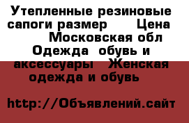 Утепленные резиновые сапоги размер 39 › Цена ­ 500 - Московская обл. Одежда, обувь и аксессуары » Женская одежда и обувь   